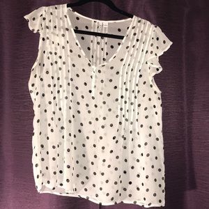 Women’s Sheer Polka Dot Shirt